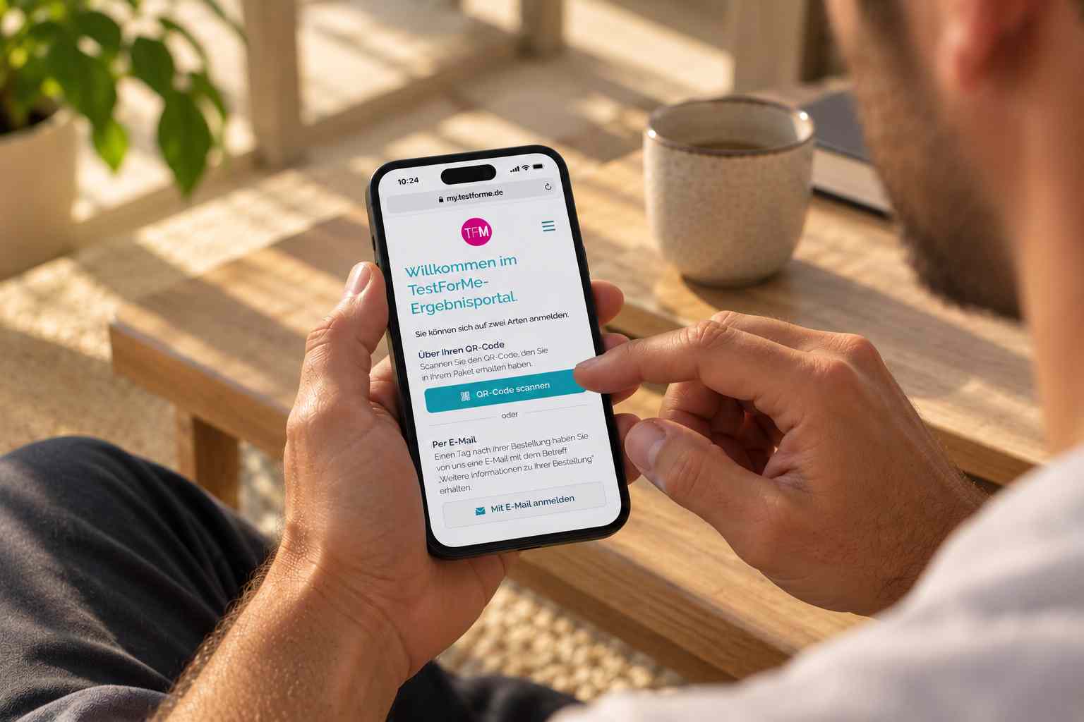 STI-Testergebnis im persönlichen TestForMe-Account